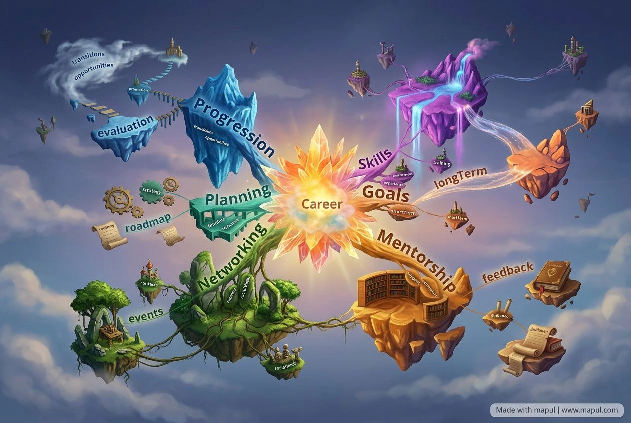 AI-exported mind map about Career Development