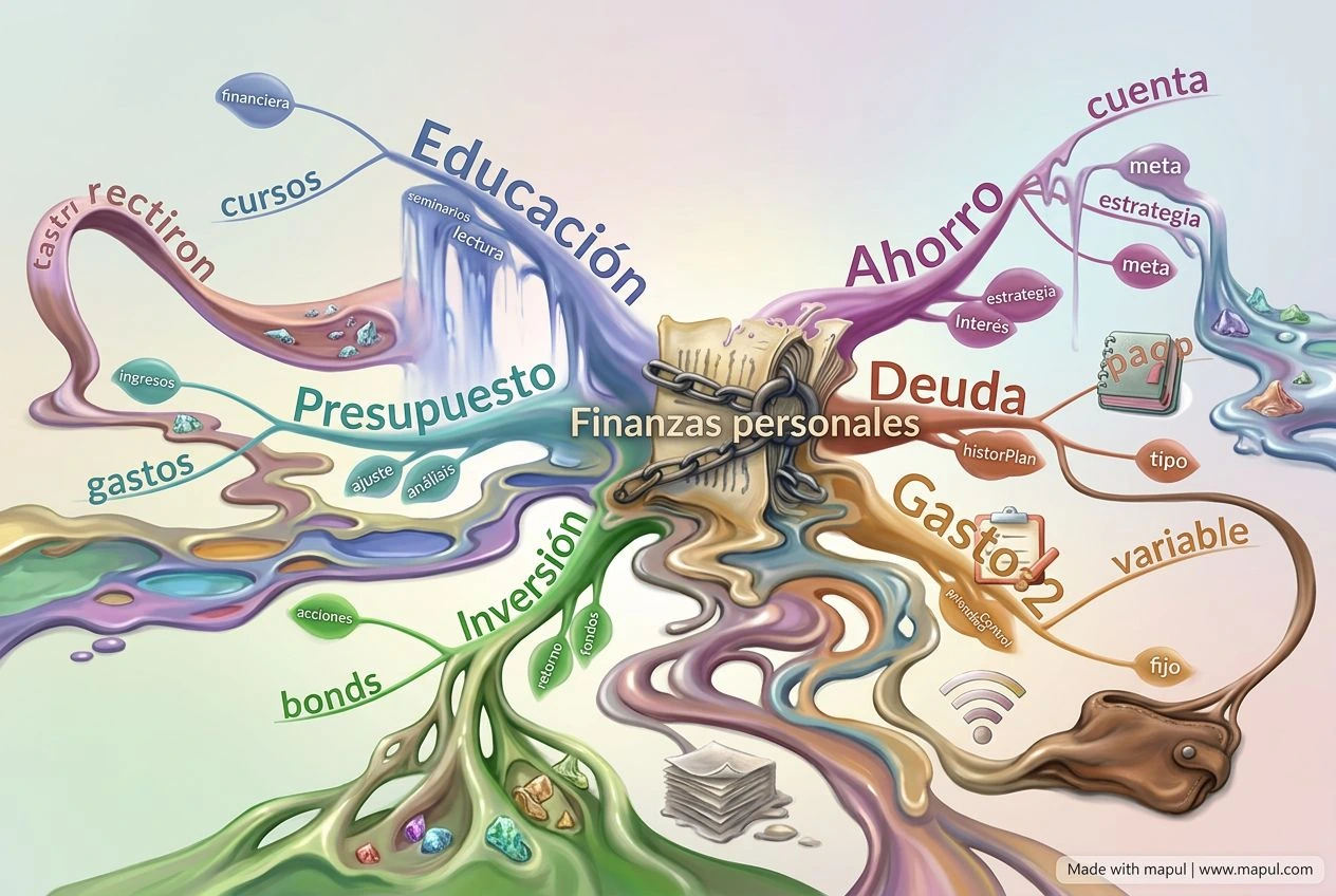 AI-exported mind map about Finanzas personales