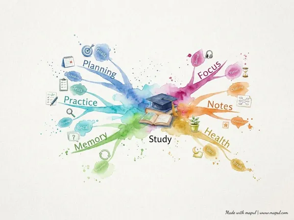 study mind map example