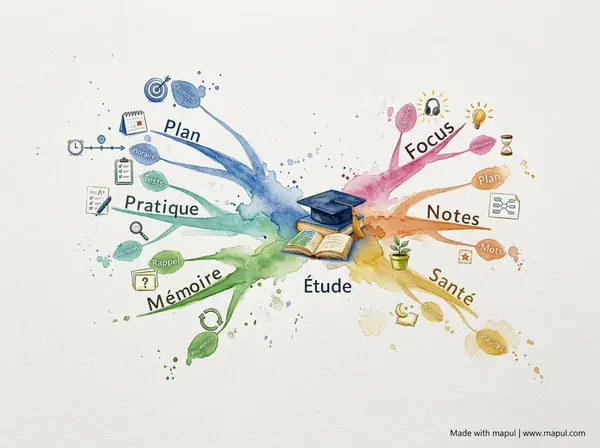 exemple de carte mentale d'étude
